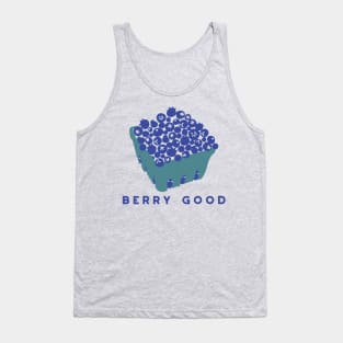 Berry Good Pint of Blueberries Graphic Tank Top